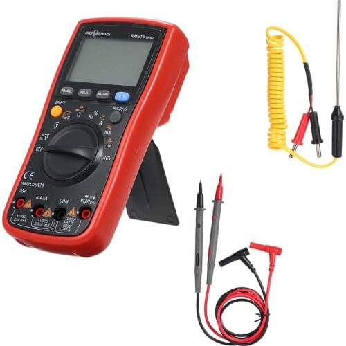 Digital Multimeter Multimetro RM219 True-RMS 19999 Counts Frequency AC DC Voltage Ammeter Current Esr meter Transistor Tester