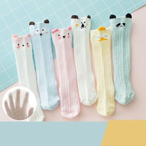 NEW Best selling baby silk Cute animal design Breathable child knee pads Leg sock Prevent mosquito bites 0-3 years old applicabe