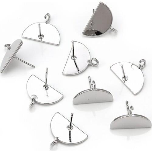 Женские золотые серьги Diycabochon China At AliExpress