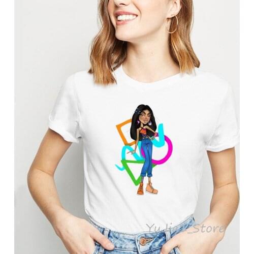 Vogue T Shirts Women Jade Y2k Bratz Cartoon Print Tshirt Femme Kawaii Clothes Summer Fashion Casual Female T-Shirt Streetwear