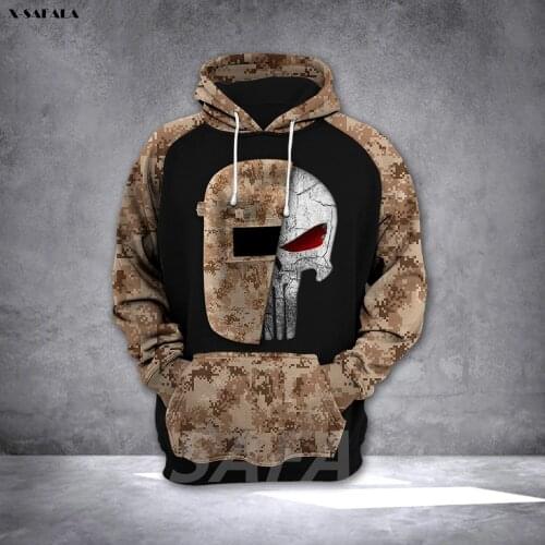 WELDER Pun Jobs Collection 3D Printed Hoodie Man Female Zipper Pullover Sweatshirt Hooded Jersey Streetwear Tracksuits
