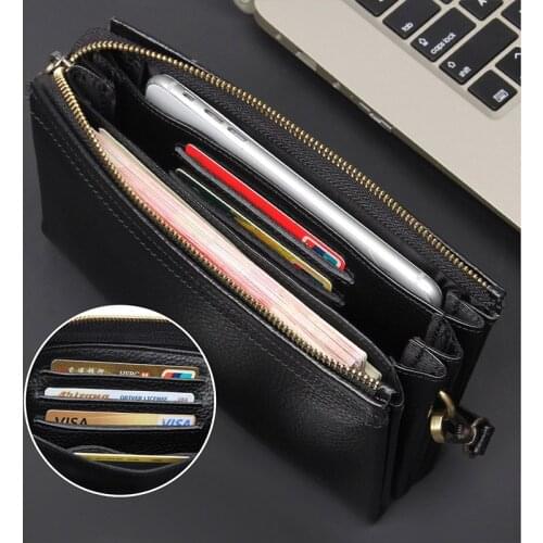 J.M.D Cow Leather Wallet Men Multi Organizer Clutch Bag Women Long Wallets Fits Cell Phone Credit Card Case 8071A-2