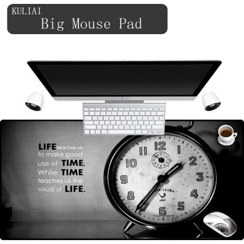 XGZ Retro Clock Mouse Pad Large Ouija Games Player Gaming Accessories Family Office Desk Mat Blue and Red Table Mouse Pads
