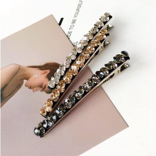 Small fresh Rhinestone zircon Hair Barrette Hair Clip Hairpin Girls Shining Crystal Hair Accessories Women Headdress Wholesale