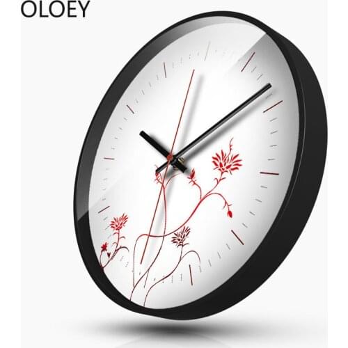 Cute Large Wall Clock Metal Watch Clocks Wall Home Decor Creative Wall Clock Modern Design Living Room Bedroom Modern Wall Clock