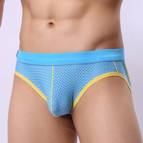 Mens Underwear Jockstrap Briefs Cueca Male Panties G String and Thongs Gay Men U Pouch Jocks Mesh Sexy Men Underwear Penis