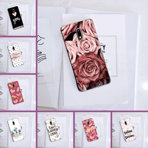 Soft Silicone Phone Case For Nokia6 Nokia5 Nokia3 Nokia2 Nokia 7 Plus X6 X71 Nokia 1 Plus 2 3 5 6 8 9 Heart Flower Back Cover