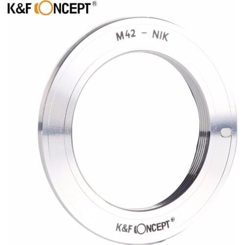 K&F CONCEPT Camera Lens Mount Adapter Ring for M42 Screw Mount Lens fit for Nikon Camera Body Full Manual Control