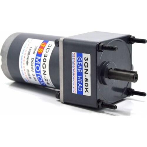 DC12V/24V 30W 4D30GN permanent magnet gear motor with adjustable speed Suitable for mechanical equipment, power tools,DIY,etc