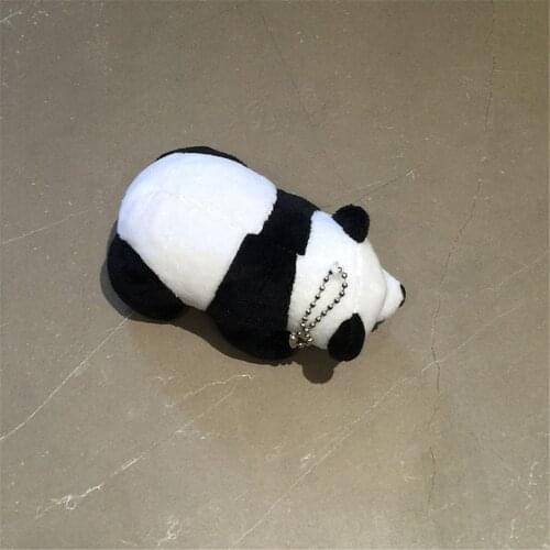 11CM Approx. Panda Toy For NEW Year Gift Animal Stuffed Key Chain Plush Doll