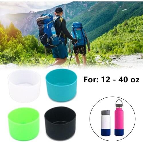 Slip-proof Silicone Bottle Boots Sleeves Fit For 12-24/32-40oz For Hydro-Flask Bottle Outdoor Coturno Bike Bottle Boot Accessory