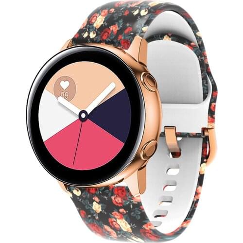 Silicone strap For Samsung galaxy watch 42mm / Galaxy watch active / Galaxy watch active2 40mm 44mm gear / sport / S2 classic