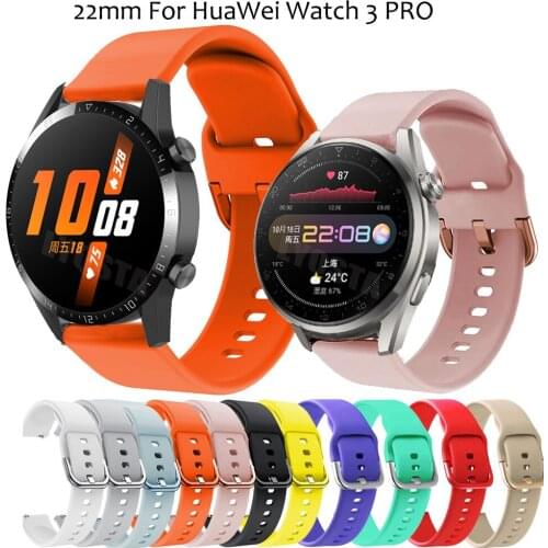 Silicone Wrist Band Strap For Huawei Watch 3 / Pro Sport Smart Watch Band 20mm 22mm Bracelet For Huawei GT 2 Pro / GT2 46/42mm