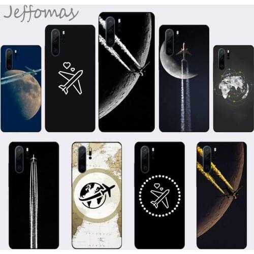 Funny Art Abstract Cartoon Airplane Soft Phone Cover Funda For Huawei P9 P10 P20 P30 Lite 2016 2017 2019 plus pro P smart