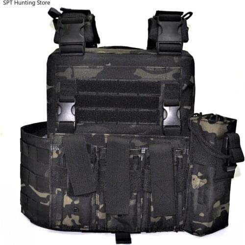 Tactical Gear Combat Vest Airsoft Outdoor Molle Breathable Vest Game Protective Vest Modular Chest Set Vest