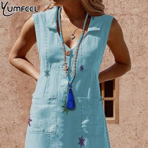 Yumfeel Brand New Bohemian Long Jewelry Handmade Stone Beaded Necklace Women