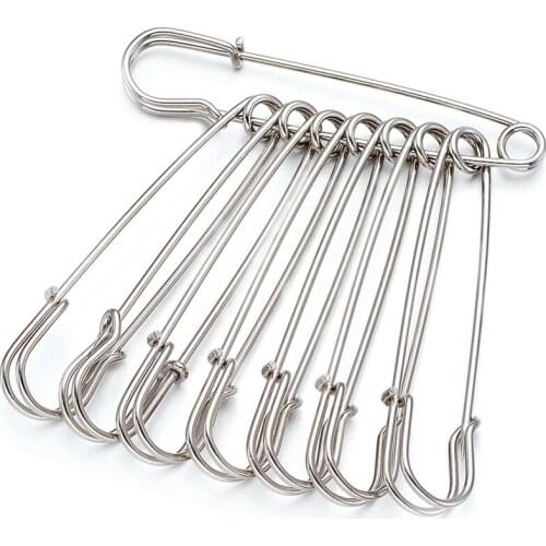 Iron Kilt Pins, Platinum Color, 70mm long, 18mm wide, 6mm thick, hole: about 6mm