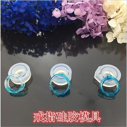 1 piece DIY Silicone Faceted Ring Mould Jewellery Making Tools Equipments resin molds for jewelry