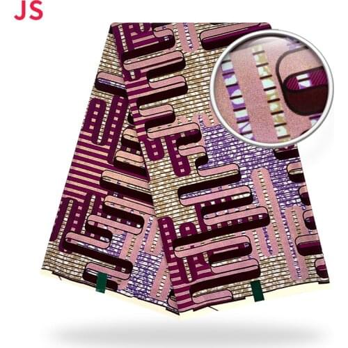 100% Cotton top Golden powder prints real wax African fabric latest designer sewing wedding dress tissu making craft loincloth