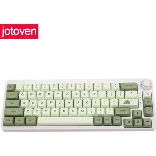 Matcha Mat Tea Theme Key Cap Hot Lift Process PBT Material 124 Key Box Similar to XDA Japanese Korean Russian For MX Keyboard