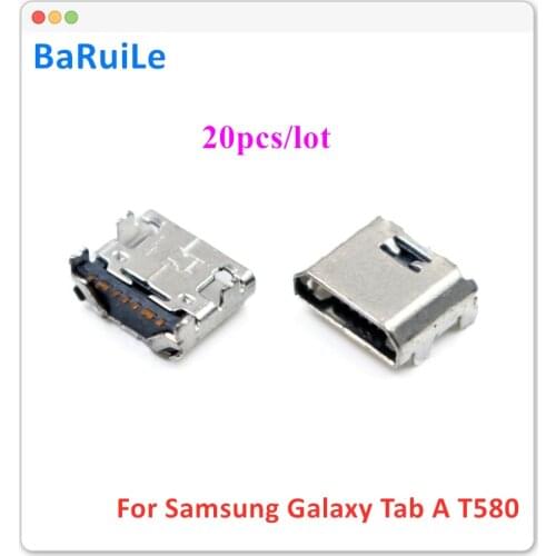 BaRuiLe 20pcs Charge Connector for Samsung T110 T111 T113 T115 T116 T560 T561 T580 T585 For Galaxy Tab A