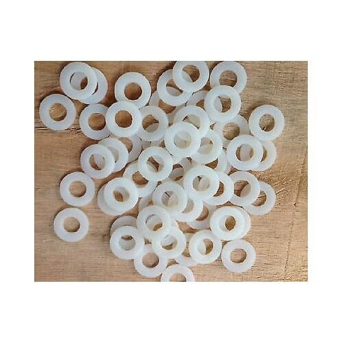 200pcs Nylon Flat Washer M6 (ID) x 12 (OD) x 1.5mm Thick 6x12x1.5mm