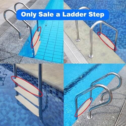 2021 Swimming Pool Ladder Pedal Replacement Anti-Slip Ladder Steps Pool Ladder Rungs Replacement Ladder Steps with 2 Screws