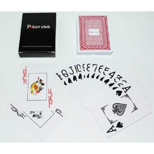 63x88mm 1 Sets/Lot 2 Color for Red and Blue Baccarat Texas Hold'em PVC Waterproof plastic playing deck poker cards