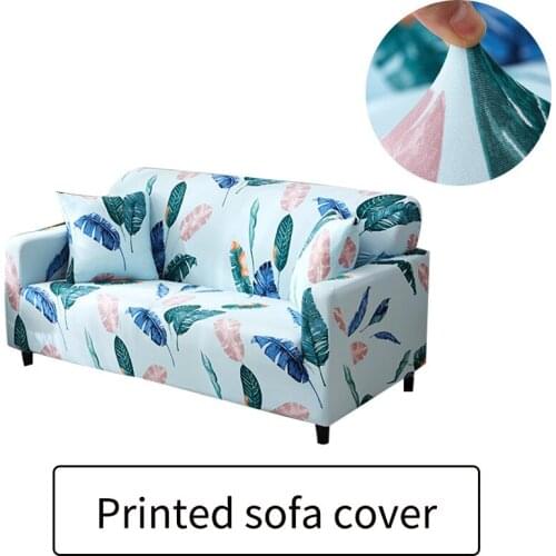 Plant Prints All-inclusive Couch Sofa Cover Slipcovers Sectional Elastic Stretch Sofa Cover Different Chair L-Style Sofa Case