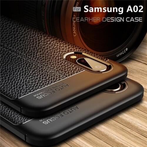 For Fundas Samsung Galaxy A02 Case For Samsung A02 Capas Bumper Soft TPU Leather For Samsung A12 A32 A42 A52 A72 A02S A02 Cover