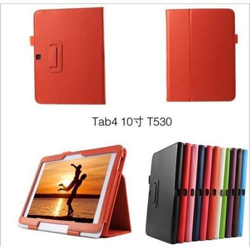 Smart Folio PU Leather Stand Case Cover For Samsung Galaxy Tab 4 10.1 inch T530 T531 Tablet Flip Stand Cases Book Design+pen