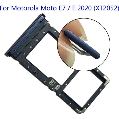 Single Sim Card Tray Holder (XT2052) - Blue For Motorola Moto E7 / E 2020