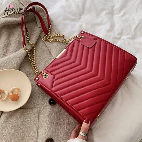 Designer Diamond lattice Ladies Handbag Shoulder bags for women Tote PU Leather female Chain Messenger bag Bolsa Feminina BG378