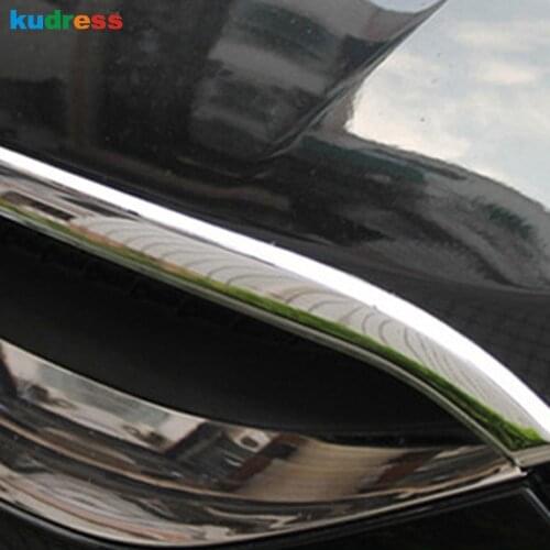 For Hyundai Tucson IX35 2010 2011 2012 Chrome Front Hood Engine Cover Trim Head Grille Grills Lip Molding Strip Car Accessories