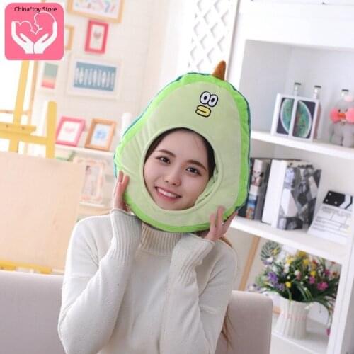Hot Sale New Cartoon Avocado Hood Hat Plush Toy Doll Can Give Children A Surprise Gift Hat