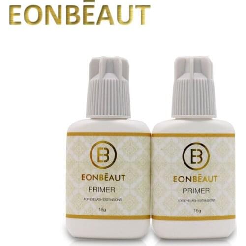 2 Bottles EONBEAUT Glue Primer False Eyelash Extension Glue 15ml Glue Primer Makeup Tool for Professionals Eyelash Extension