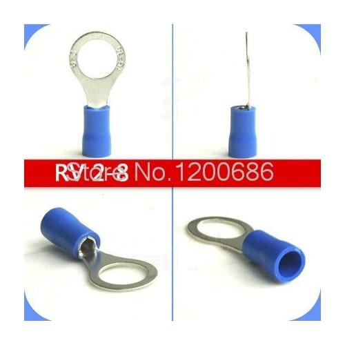 O-ring round pre-insulated terminals RV2.5-8 cold-pressing terminals Terminals RV2-8 100 only