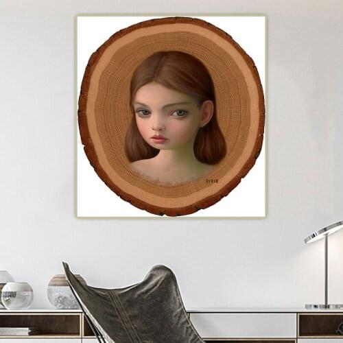 Mark Ryden《Oak Nymph》Surrealist Canvas Oil Painting Artwork Poster Picture Wall Decor Modern Home Living room Decoration