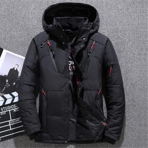 Mens winter new down jacket Fashion outdoor mens Thick casual duck down winter clothes Outdoor leisure sports jacket