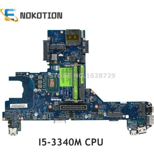 NOKOTION CN-0GCHTD 0GCHTD GCHTD QAL70 LA-7741P Mainboard For Dell Latitude E6330 Laptop motherboard I5-3340M CPU