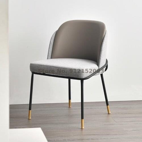 Nordic Light Luxury Dining Chair Back Chair Home Dining Chair Simple Modern Small Apartment Leisure Desk Chair Makeup Chair