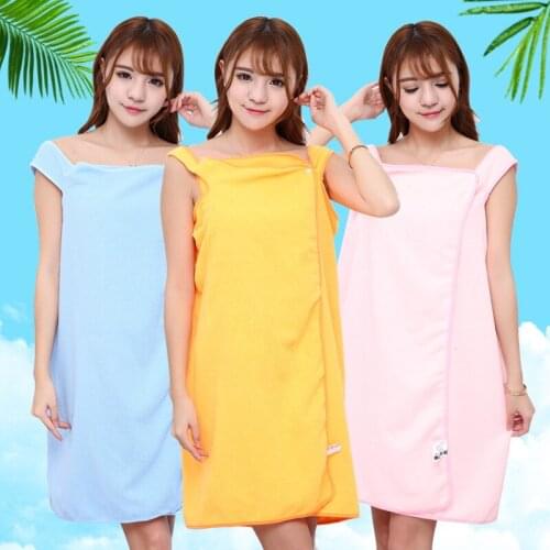 NEW Sling Bath Towel Soft Robe Bow Bath Skirt Multifunctional Unisex Bath Towel Set Lady Girls Wearable Fast Drying Bath Towel