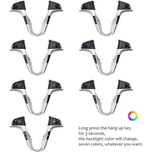 New style Steering Wheel Remote Control For Hyundai VERNA SOLARIS Multi-function Handsfree Bluetooth Connect Audio Switch Button