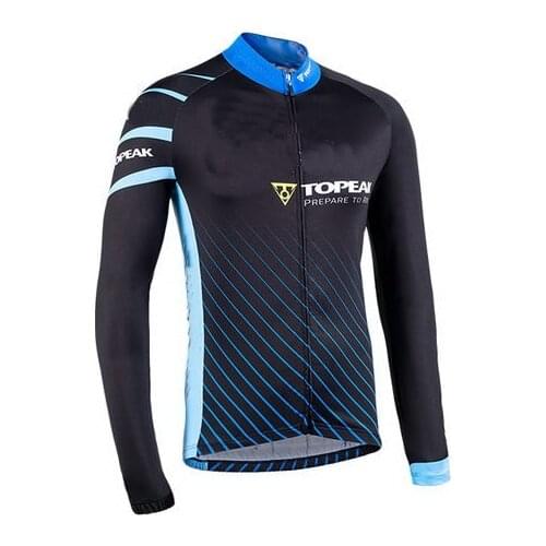 Spring Summer Cycling Jerseys Only 2018 TOPEAK TEAM Mtb Long Sleeve Men Bike Wear Cycling Clothing