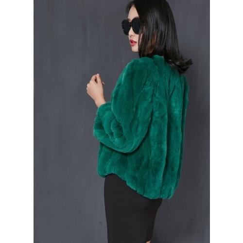 2020 clearance sale special new rex rabbit fur coat fur short section Korean version loose large size female Slim anti-season