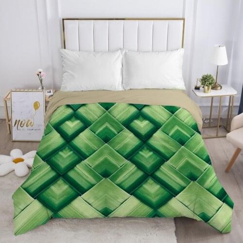 Luxury Duvet cover Quilt/Blanket/Comfortable Case Single Double Queen King Bedding 140x200 240x220 240x260 nordic Dark green