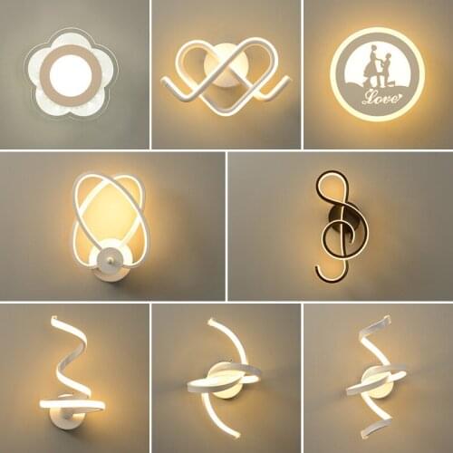Nordic led stone luminaria led mirror light wandlamp lustre espelho living room lamp