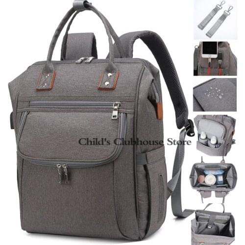 Female Handbags Maternity Bag Large Capacity Outdoor Mummy Bag Multifunctional Baby Diaper Backpack Leather Dropshipping