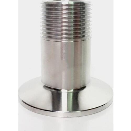 2" BSPT Male x 2" Tri Clamp SUS 304 Stainless Steel Sanitary Coupler Fitting Homebrew Beer