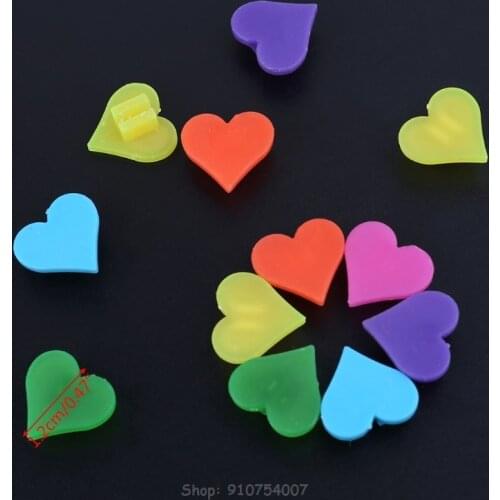 1 Bag Bicycle Spoke Beads Decoration Colorful Heart Shape Kids Bike Wheel Clip N25 20 Dropship